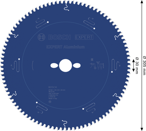 BoschEXPERT 铝制圆锯片，直径 305 毫米。